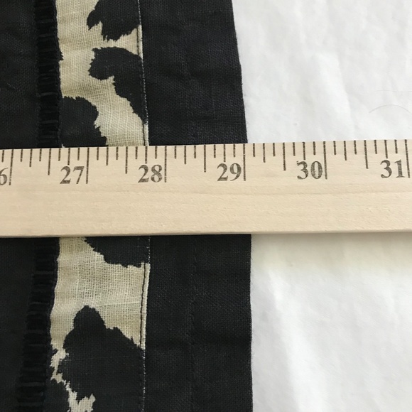 HOT COTTON 100% Linen Blouse Button Down Tunic Top Black Women’s Plus Size 2X - Picture 15 of 16